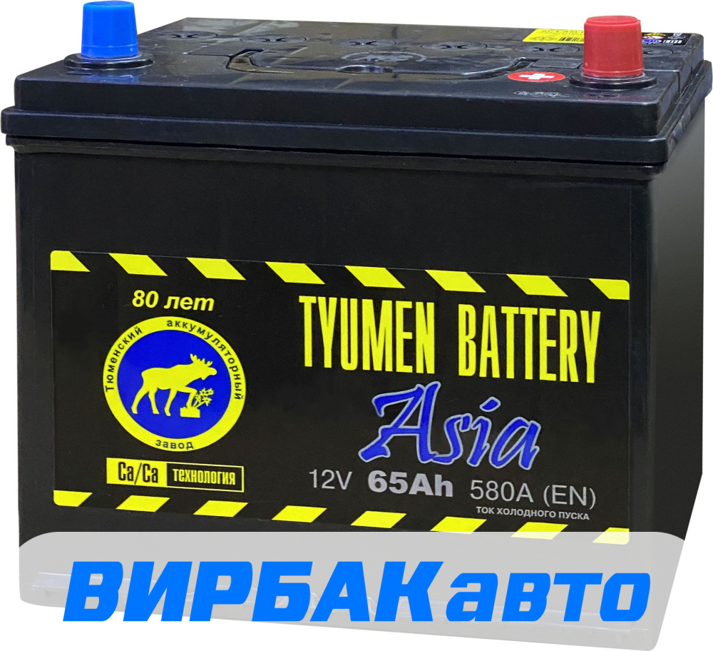 Аккумулятор TYUMEN BATTERY Asia 65 Ач 580 А обратная полярность